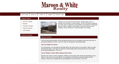 Desktop Screenshot of maroonandwhiterealty.com