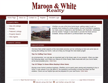Tablet Screenshot of maroonandwhiterealty.com